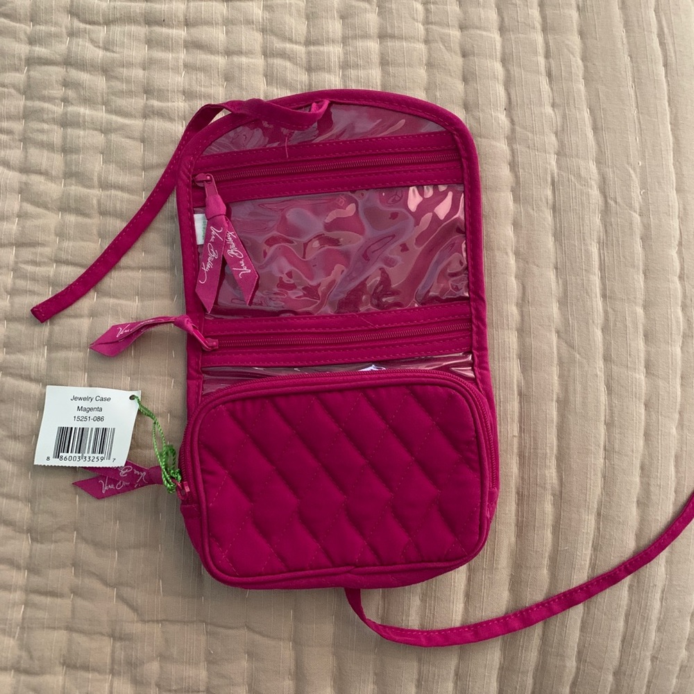 Vera Bradley Jewelry Case Magenta Pink NWT